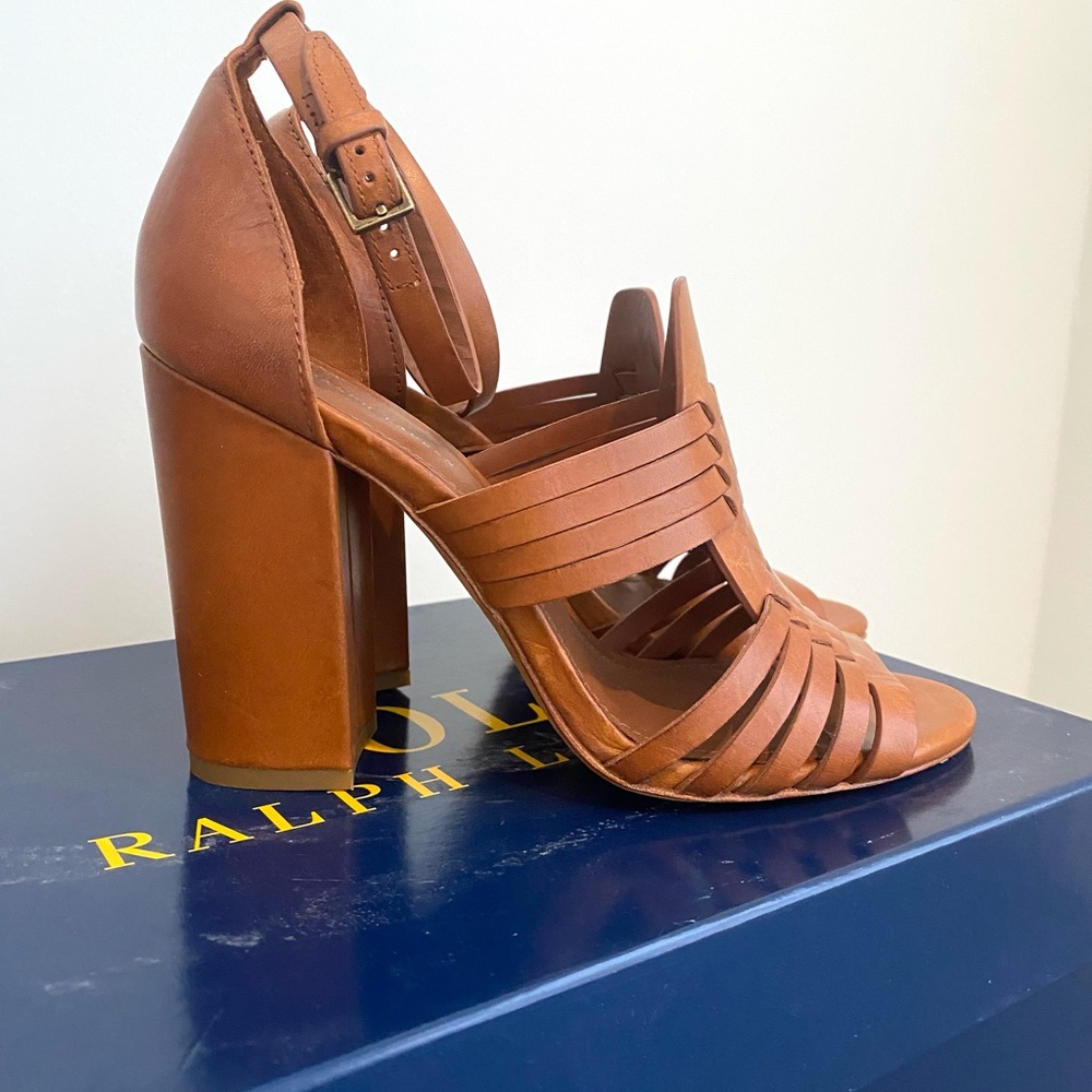 Polo Ralph Lauren ankle strap shoe sz 37.5